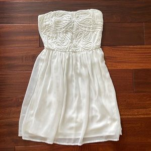 Trafaluc from Zara white/ivory strapless dress